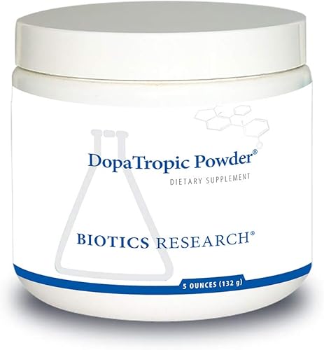 Biotics Research DopaTropic Powder Dopamine, polvo fácil de mezclar, salud de neurotransmisores, salud cognitiva, memoria y aprendizaje, Mucuna