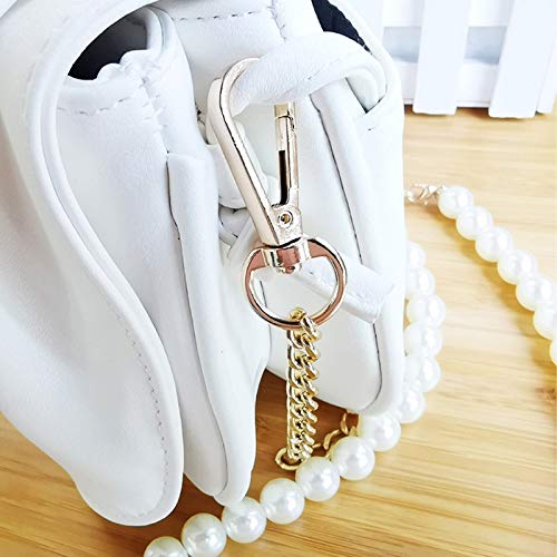 Alça de pérola falsa, alça de pérola de imitação, elegante para bolsa de ombro