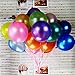 Jefferson 12-Inches Premium Pearl Metallic Latex Balloons for Parties Wedding Birthday Decoration and Events(100 pcs，Assorted Colors)