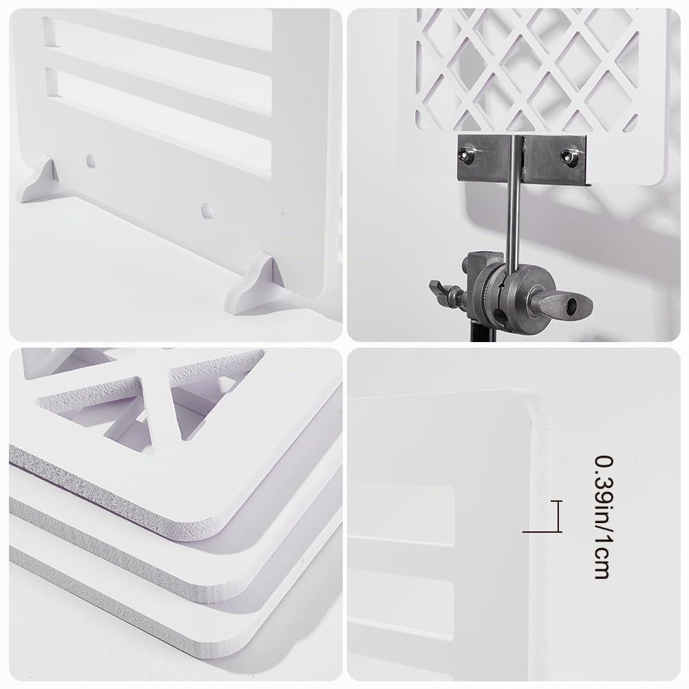 CREATCABIN 3 pieza de 3 estilos de Tableros de Luz Y Sombra para Fondo de Fotografía, Tableros de Sombras, Productos Pequeños, Fondos de Sesión de Fotos Planos, Tableros para Fotografía de Productos d