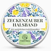 Tiertreu - 2er-Pack Zeckenhalsband für Hunde - 100% Ätherisches Öl - Wasserdicht & Verstellbar für Welpen & Hunde ab 7 Wochen - bis zu 16 Monate Schutz gegen Zecken Flöhe Mücken Läuse