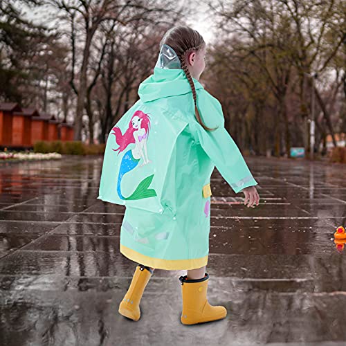 Keyck Regenjas Kinderen Regenponcho Regenjassen Waterdicht Ademend Regenkleding Lichtgewicht Regenpak Wandelen Meisjes… - Image 6