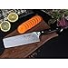 WALLOP Damascus Nakiri Knife - Japanese AUS-8 Stainless Steel Usuba Knife - Solar Pattern Well Balance Vegetable Salad Chopper Cutter Meat Cleaver Kitchen Knife - Ergonomic Full Tang G10 Handle - 7''