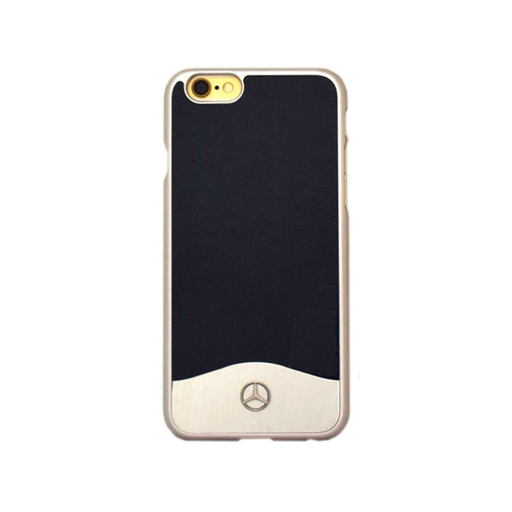 Mercedes Pure Line MEHCP6LEMSBK – Custodia In Vera Pelle Per IPhone 6 Plus, Colore Nero - 2