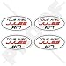 Produktbild JULES BIANCHI # 17 ALLES MIT F1 Formel 1 Rennfahrer F1 Grand Prix 50mm Auto & Motorrad Aufkleber, x4 Vinyl Stickers