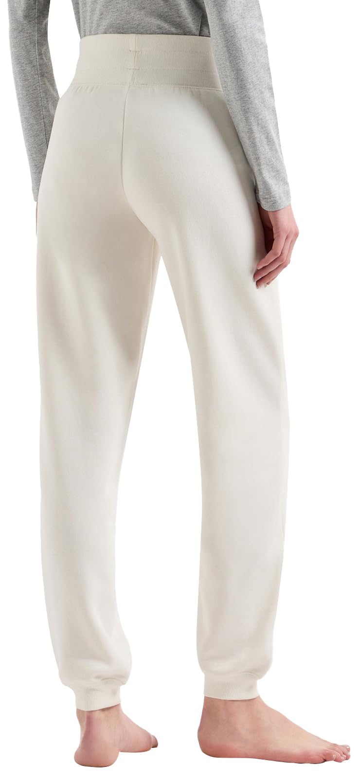 Emporio Armani Fuzzy Fleece Pants With Cuffs - sweatpants Kobiety