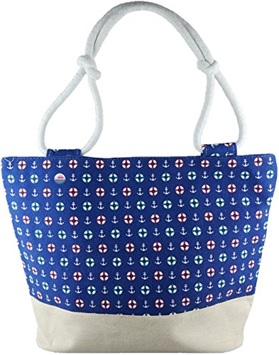 Feelinko Gran bolsa de playa, diseño marinero, color Azul, talla XXX-Large Cover