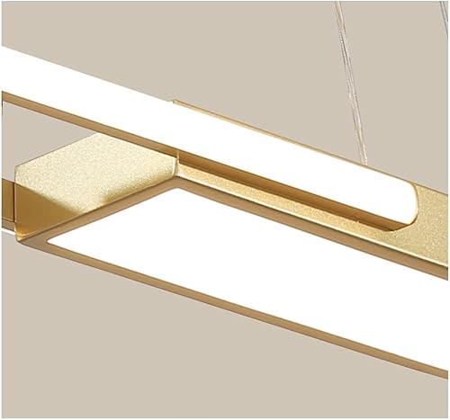 Miniatura 8 de Genérico Araña moderna, Chandelier LED Dimming Dining Table Wrought Iron Oval Pendant Lights Rectangle Restaurant Hanging Light Kitchen Living Room