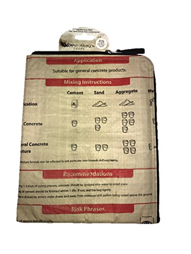 Preisvergleich Produktbild Beadbags Crispy - Nachhaltige universelle Tablethülle (10 Zoll) - individuell erstellt aus recycletem, tropischem Zementsackmaterial, Fair Trade, umweltschonend, strapazierfähig