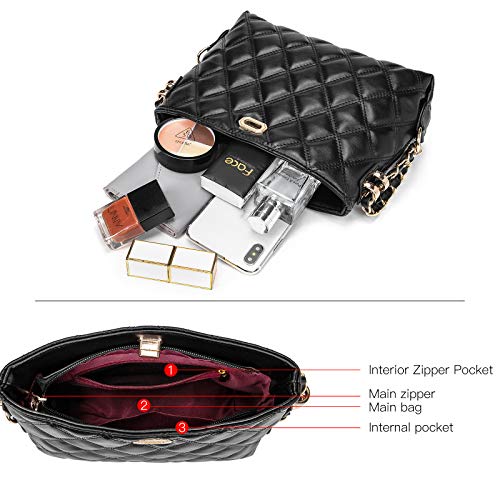 Image of Small Crossbody Bags for Women Purses Fashion Leather Lightweight Handbags Shoulder Bag