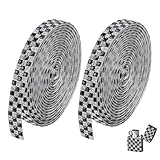 CRAFTYMELODY 6 Yard Strassband Selbstklebender Aufkleber Glas Strassbesatz 11.5mm Breit Schottenmuster Hotfix Band Nähbesatz