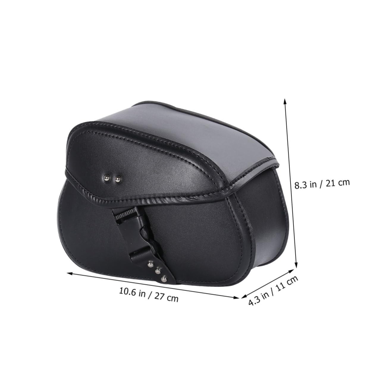 Borsello Moto in Pelle Pu Doppio Tasche Spaziosi Design Elegante per Attività Esterne