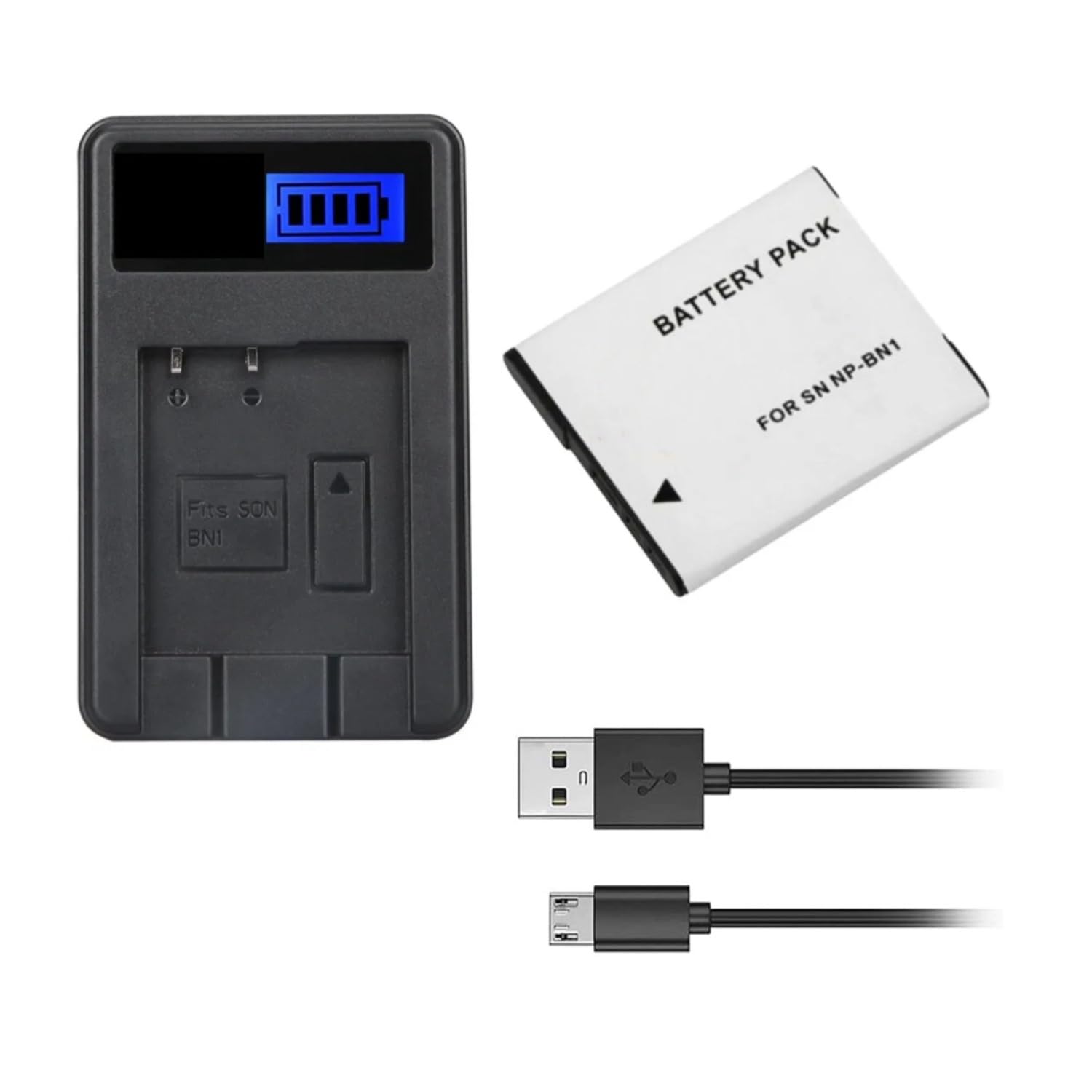 Battery Pack Charger For Sony NP BN1, NPBN1, NP BN, NPBN LITHIUM ION N Type Di - Foto 3