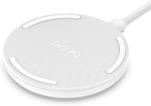 Playa - Cargador inalámbrico de 15 W (almohadilla de carga inalámbrica compatible con iPhone SE, iPhone 11, AirPods, Samsung, Google, más) sin