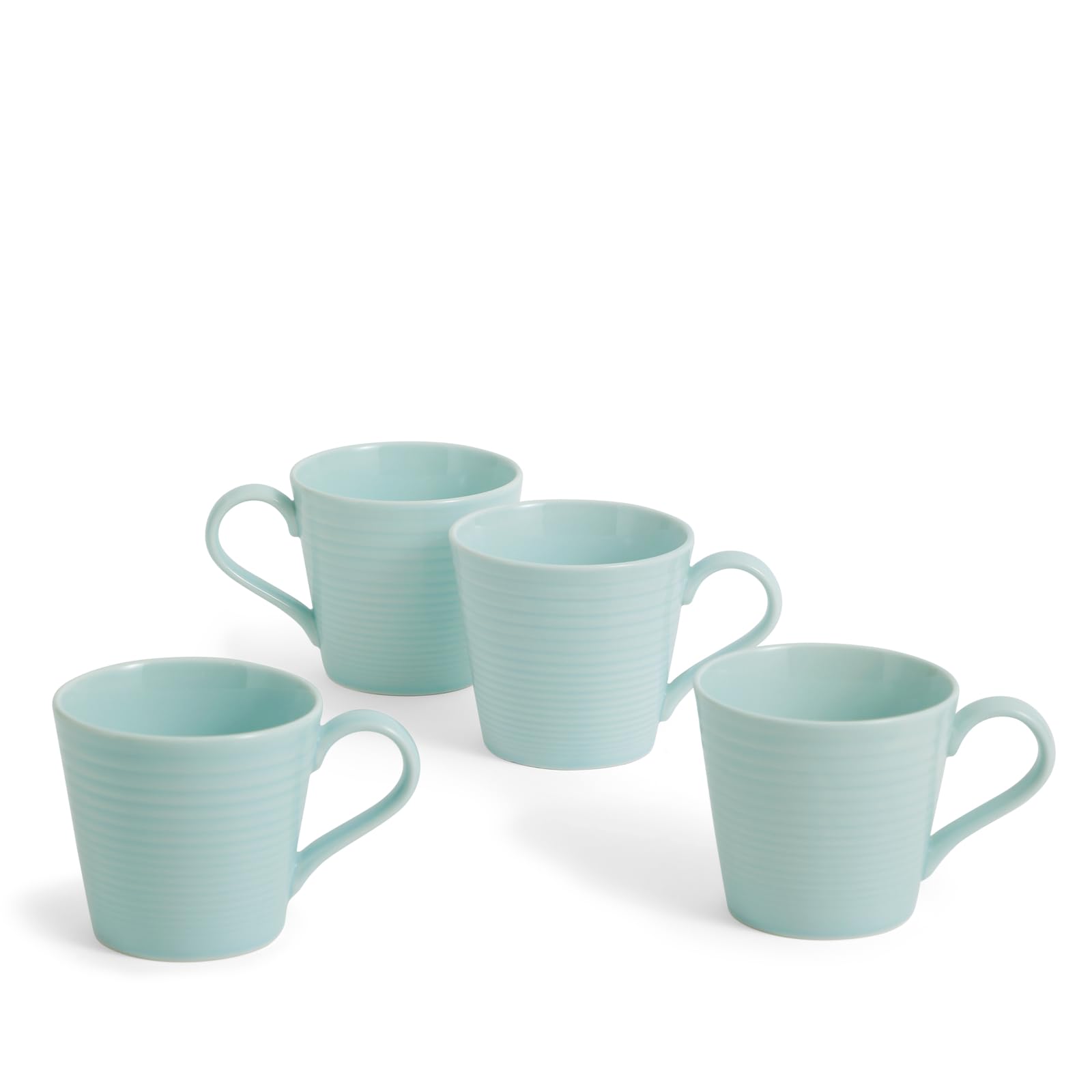 Royal Doulton Exclusively for Gordon Ramsay Maze Blue Mug, Set of 4, 13.5 oz