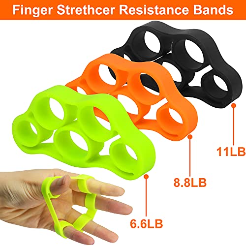 Hand Grip Exerciser Strengthener Kit - 7 Pack Hand Grip Trainer, Include Grip Strengthener, Finger Stretcher, Grip Strength Ring, Finger Exerciser, Stress Relief Ball, For Muscle Build And Recovery #TOP2