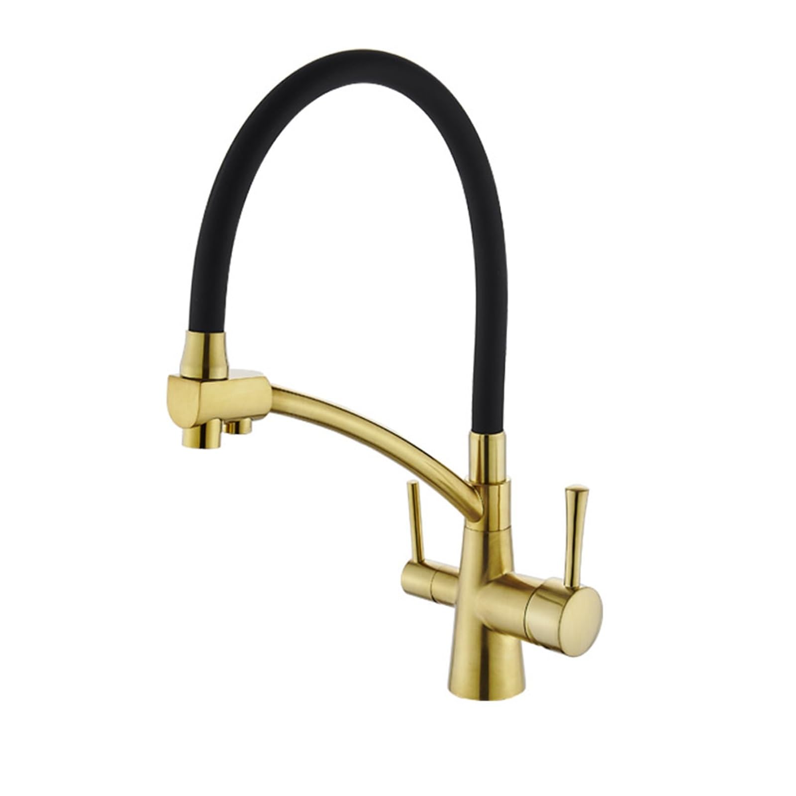 Robinets de cuisine à double bec pour eau purifiée et saine