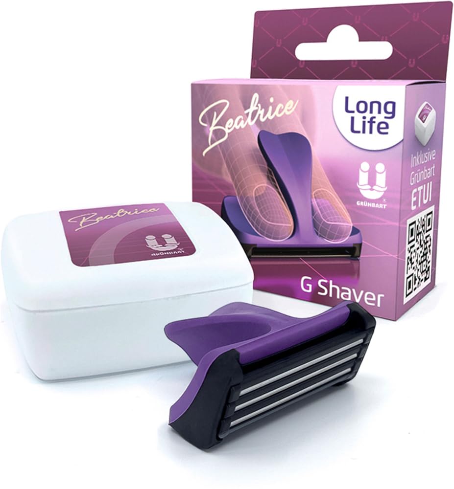 GRÜNBART G Shaver Beatrice Women's Shaver – Bikini and Intimate Depilation for Women – Wet Razor for the Bikini Line and Intimate Area