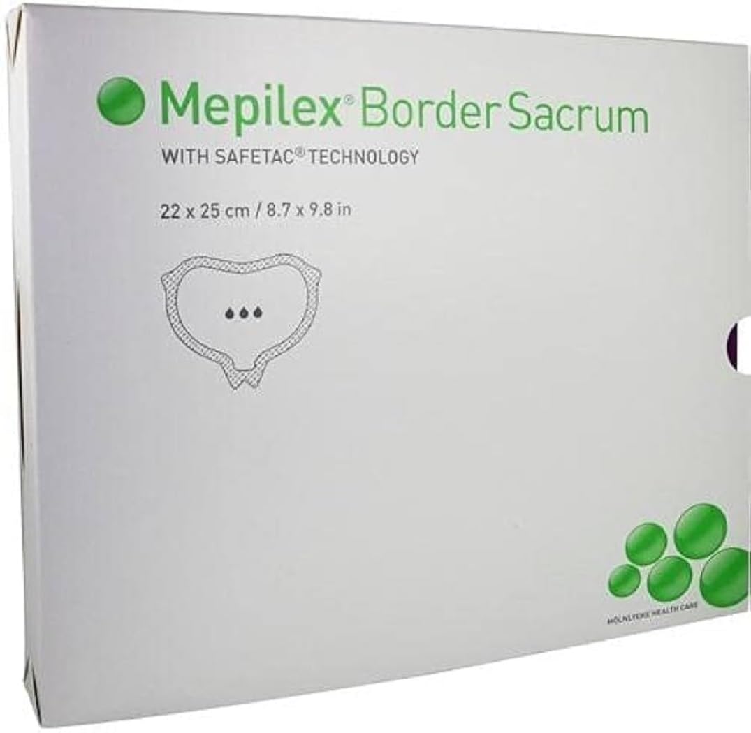 Border Sacrum Self Adherent Soft Silicon Multi-Layer Foam Dressing Best For Prevent Pressure Ulcers By Up To 88%-Size 22 * 25CM/8.7 * 9.8 IN-image-34