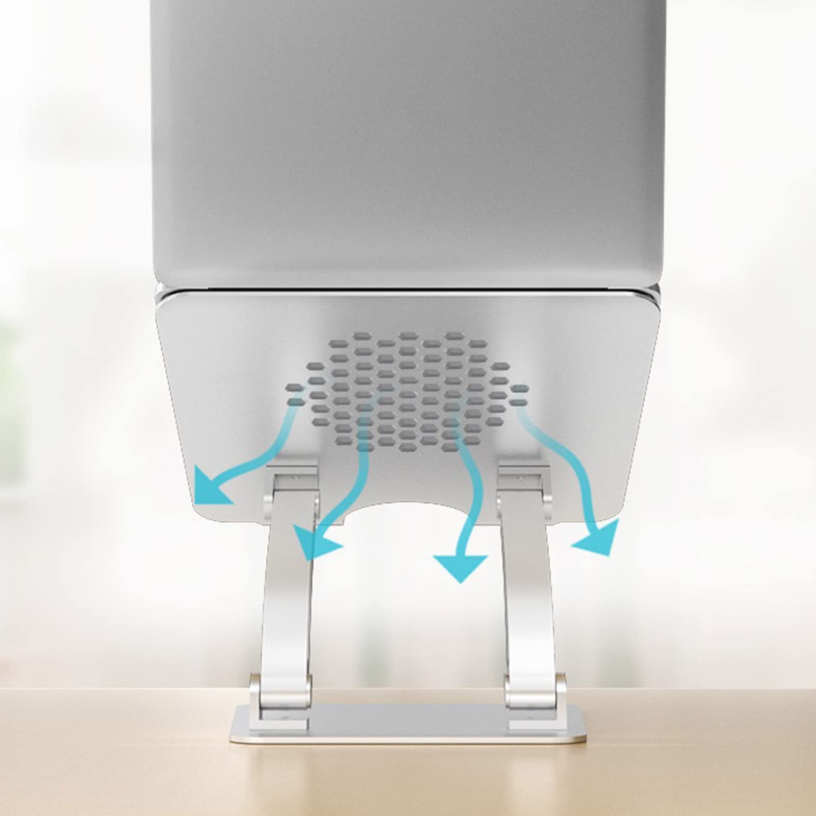Soporte ajustable portátil de aluminio plegable de disipación de calor para laptop de 11 a 17.3 pulgadas