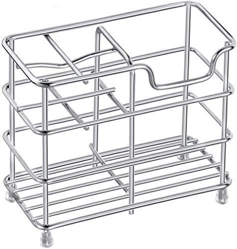 image for Jedulin Toothbrush Holder,Stainless Steel Rustproof Metal Multi-functi