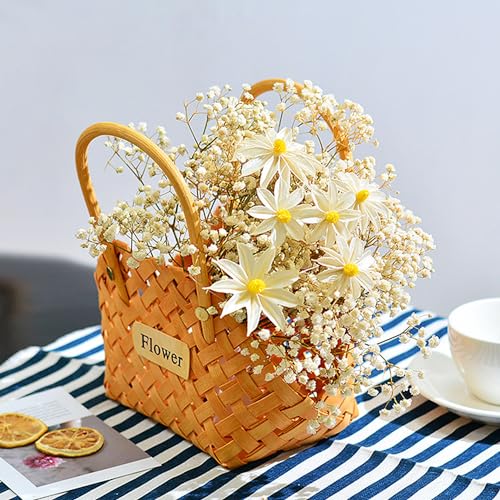 Dried Baby's Breath Flowers Bouquet Natural Dried Flowers Baby's Breath Real Gypsophila Branches for Wedding Table Vase Party Garden DIY Wreath Floral Home Decor(Beige) - Image 4