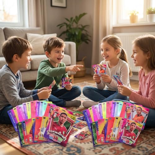 Image of World Football Soccer Star Rainbow Cards, Soccer,Football TradingCard, 2024 World Cup Football Star Card, UEFA Champions League, Pack of 55 (World Football Star Soccer Card Rainbow)