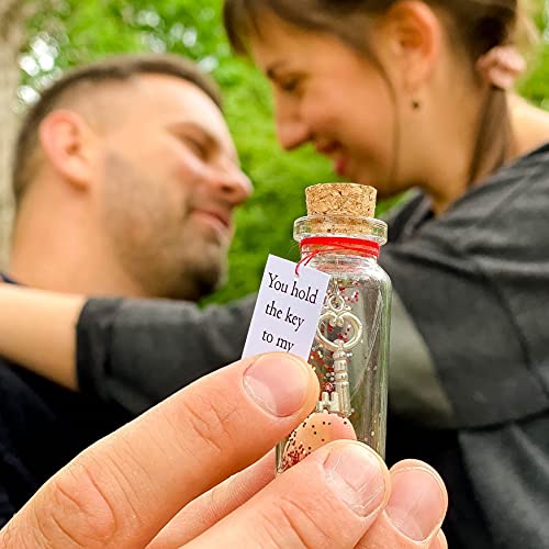 Romantic-Message-in-a-bottle-to-give-boyfriend-or-girlfriend-Wedding-anniversary-love-gift-Wish-jar-with-a-card-for-husband-or-wife-Key-in-a-bottle-You-Hold-The-Key-to-My-Heart
