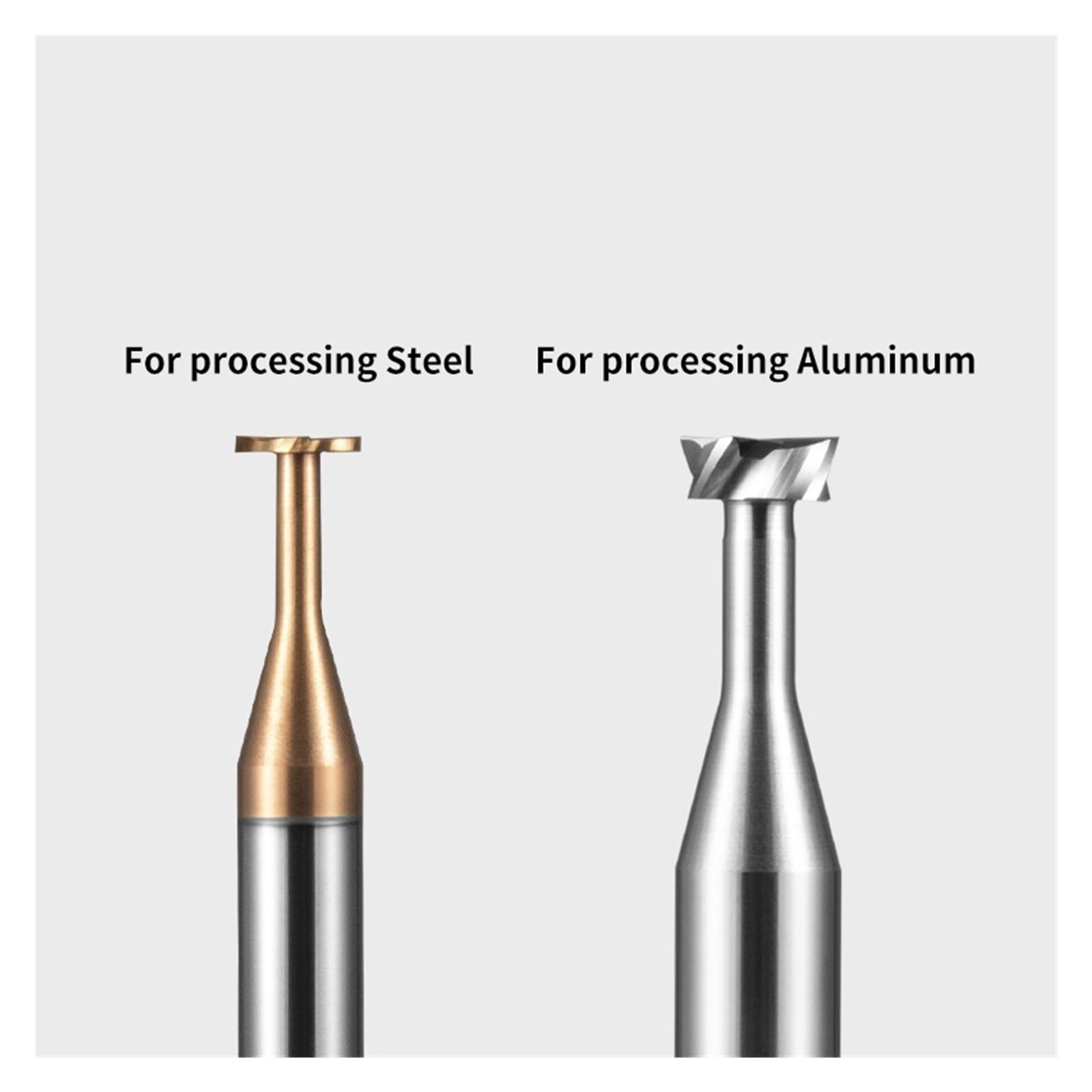 Fresa con ranura en T HRC60, herramienta de mecanizado de precisión de aleación de acero de tungsteno(D6x1hxd2.5x8hxd6x50l 2pcs)