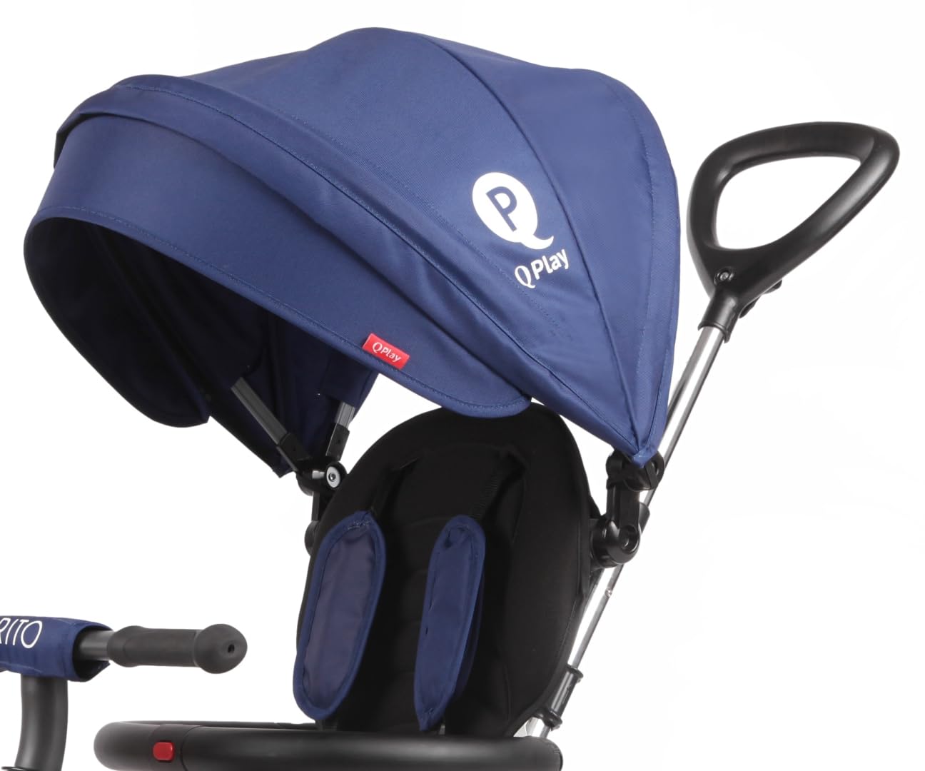 QPlay Triciclo Rito Air junior 90 x 49 x 93 cm, blu acciaio