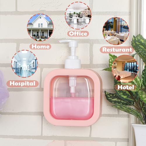 Image of Handwash Dispenser Bottle Soap Dispenser Liquid Soap Dispenser for Wash Basin Hand Wash Bottle for Home Dispenser for Bathroom Pump Bottle Dispenser Liquid Handwash Dispenser-Pink-2 PCS