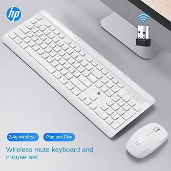 HP CS500 Wireless Keyboard Mouse 2.4G wireless Easy to Install Plug and Play Stylish Zafir Modern Design Turkish Q Keyboard - White Color: Buy Online at Best Price in Egypt - Souq