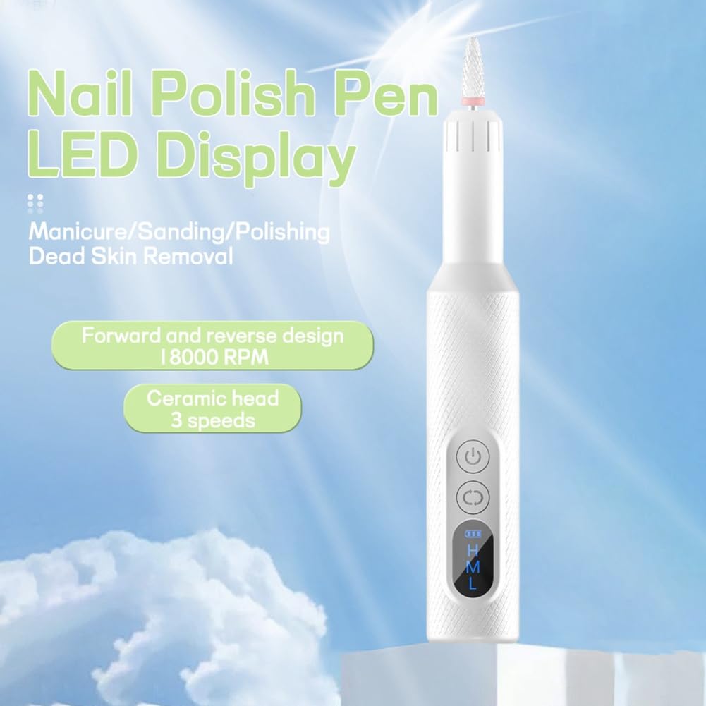 Trapano per unghie professionale, kit portatile per manicure e pedicure, lima petrica, manicure e pedicure, trapano elettrico portatile per manicure e pedicure, rimozione smalto/gel/acrilico