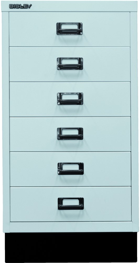 Bisley multid rawer, 29er Serie con Socket, DIN A3, 6 cajones, Metal, 645 Luz Gris, 43.2 x 34,9 x 67 cm
