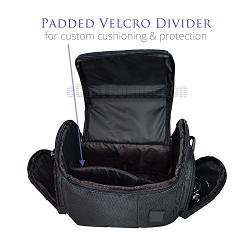 Medium Soft Padded Camera Equipment Bag/Case For Pentax K-30, K-50, K-500, K-R, K-X, 645D & More… + Microfiber Cloth #TOP1