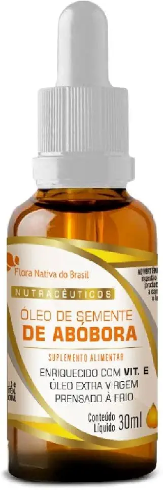 Óleo de Semente de Abóbora em Gotas 30ml - Flora nativa