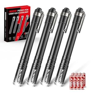 GEARLITE SFL005 LED-Stift-Taschenlampen 4er-Set