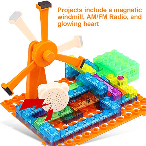 PANTHEON Circuits for Kids STEM Science Electronic Circuit Kit Toy - 600 Projects for Age 8 9 10 11 12 to 15 Year Old - 64 Pieces - Thumbnail 7
