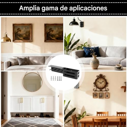 Portallaves de pared para sala de estar y pasillo con decoración moderna 5