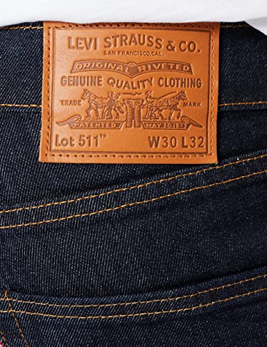 Image of Levi's Mens 511 Slim-Fit Jeans Blue Size 36 Length 32