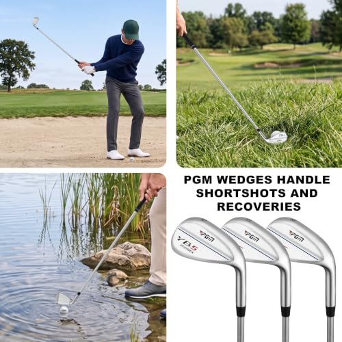 PGM 3 Club Wedge Set for Men Right Handed with 52 56 60 Degrees Silver - image 4