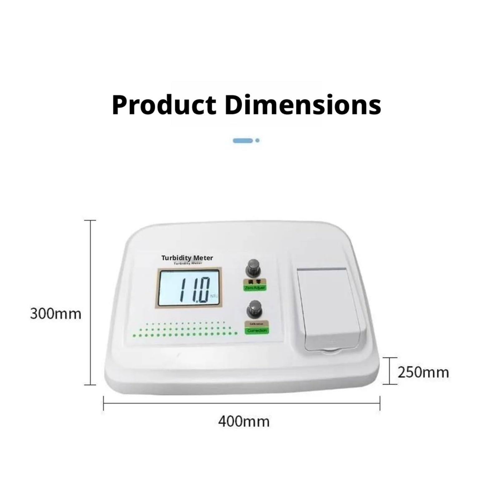 Turbidímetro de medidor de turbidez de luz dispersa de 90 ° de sobremesa con pantalla Digital LCD Probador de calidad del agua for lab Alta sensibilidad | WGZ-20S