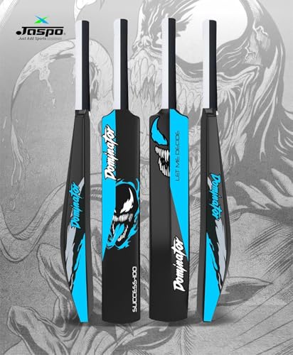 Image of Jaspo Venom Dominator Full Size Cricket Kit for Adults | 34″ Cricket Bat, Ball with Stumps & Bails with Kit Bag | Suitable for Wind Ball & Tennis Ball (Venom Domintor Full Size Kit)