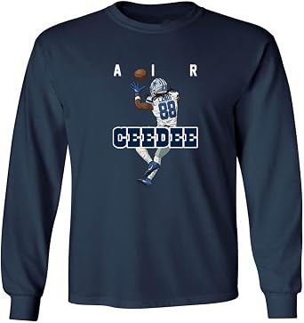 Long Sleeve CeeDee Lamb Air Dallas Shirt T-Shirt Adult 2XL Blue