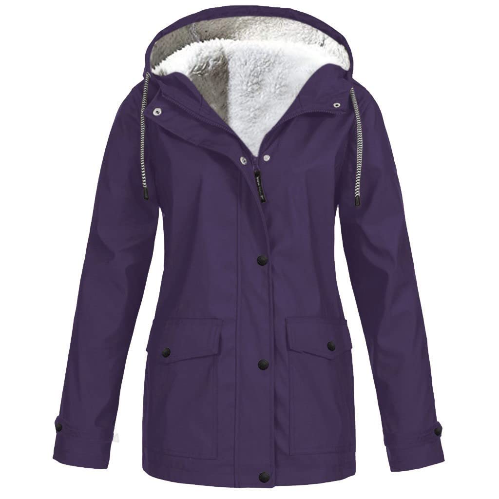 Chaqueta de senderismo para mujer transpirable impermeable funcional para exteriores 7