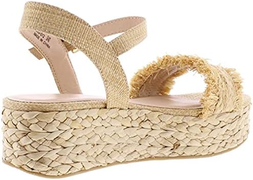 Chinese Laundry Women's ZIBA Espadrille Wedge Sandal, Natural Straw, 10 M US | Image 1