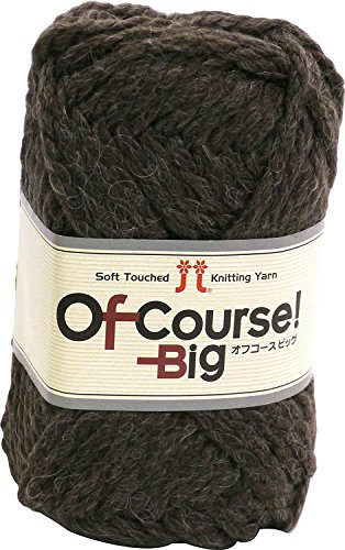ハマナカ オフコース! ビッグ 毛糸 超極太 col.106 ブラウン 系 50g 約44m 10玉セット 0098