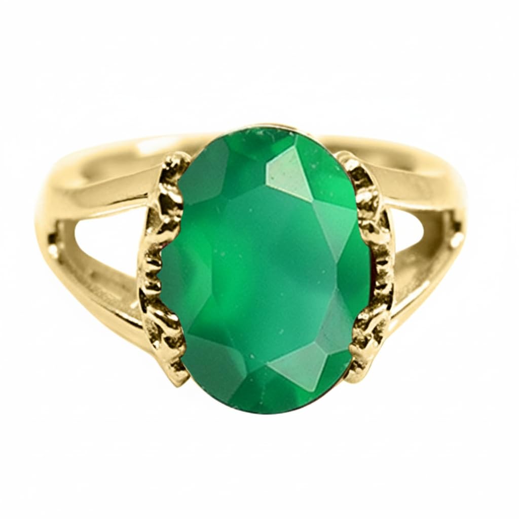55Carat Choose Your Color Genuine Stone Ring 18K Gold Plated Oval Handmade Jewellery for Gift Sizes 4-13
