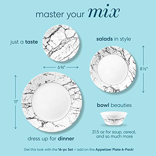 Corelle Boutique Appetizer Plate Stone 6.75In (17Cm) 6 Pack #TOP1