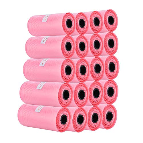 Zwindy 20 Rolls Baby Disposal Diaper Bag Nappy Sacks Disposable Waste Bags for Diaper Garbage Storage Biodegradable Baby Nappy Bag Pets Poop Waste Pick Up Bag for Travel Camping Outdoor(300 Bags)